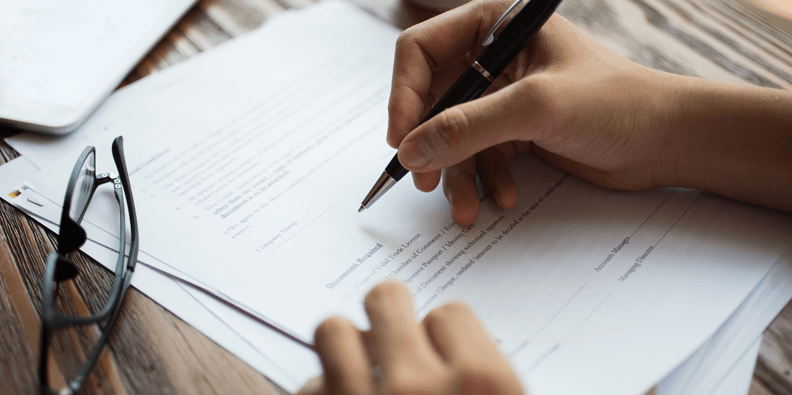 Documentos necessários para a contratação