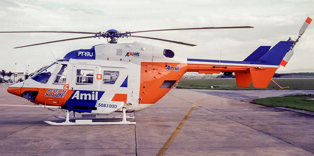 helicoptero da amil saúde resgate