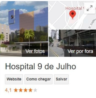 Avaliação Hospital Nove de Julho