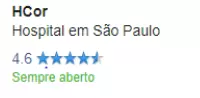 Hospital HCor Facebook