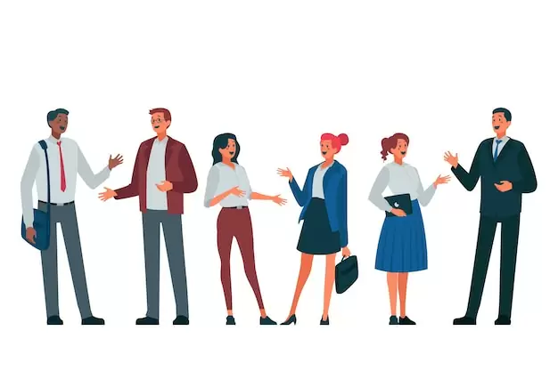 Imagem ilustrativa de um grupo de profissionais discutindo
