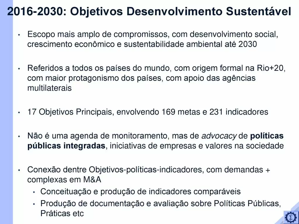 Objetivos das políticas de sustentabilidade ambiental