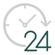Serviço médico por telefone para os clientes, disponível 24 horas nos 7 dias das semana.